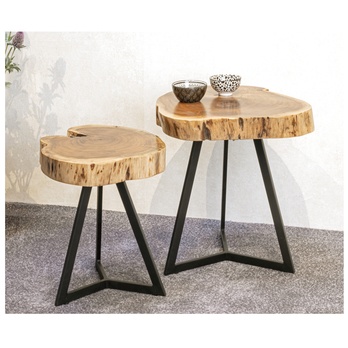 Prístavný stolík PATNA akácia/čierna 4