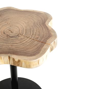 Prístavný stolík PATNA akácia/čierna, výška 43 cm 3