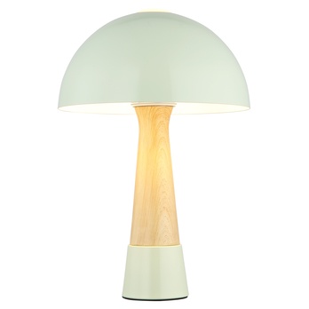 Stolná lampa PAULIN zelená/prírodná 3
