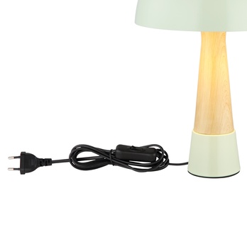 Stolná lampa PAULIN zelená/prírodná 4