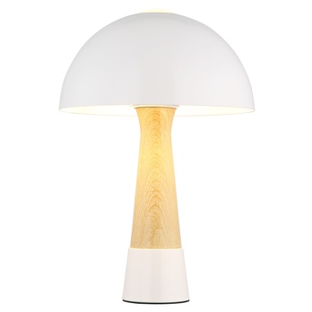 Stolná lampa PAULIN biela/prírodná 4