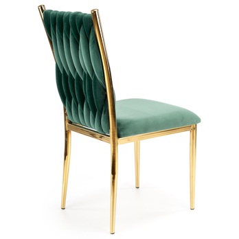 Jedálenská stolička PAULINA tmavozelená 4