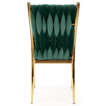 Jedálenská stolička PAULINA tmavozelená 5