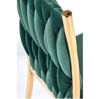 Jedálenská stolička PAULINA tmavozelená 7
