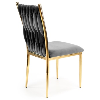 Jedálenská stolička PAULINA sivá 4