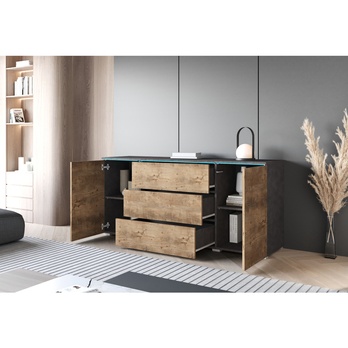 Komoda PAVIA 150 matera/gaštan 2