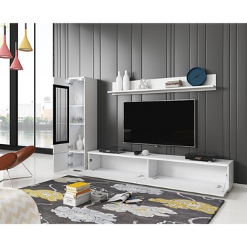 Obývacia stena PAVIA I biela/biela lesklá 3