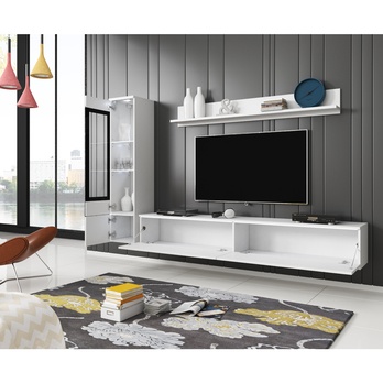 Obývacia stena PAVIA I biela/biela lesklá 4