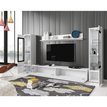 Obývacia stena PAVIA II biela/biela lesklá 3