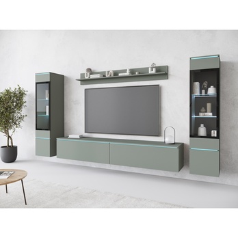 Obývacia stena PAVIA II zelená 1