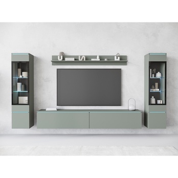 Obývacia stena PAVIA II zelená 2