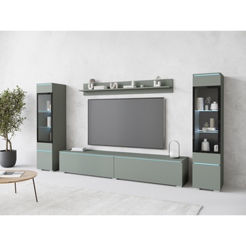 Obývacia stena PAVIA II zelená 3