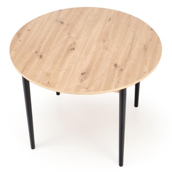 Jedálenský stôl PAVUT dub artisan/čierna 4