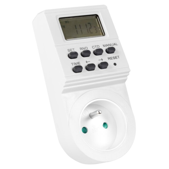 Spínacia zásuvka digitálna  PC-ELE724-FR-00 biela 1