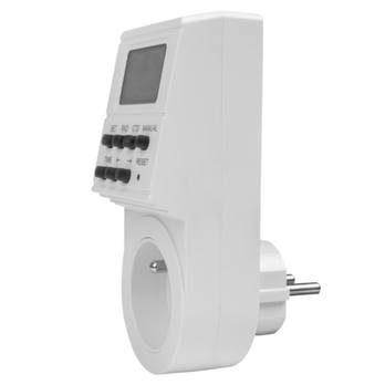 Spínacia zásuvka digitálna  PC-ELE724-FR-00 biela 2