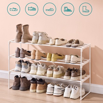 Regál na topánky PEARL biela 2