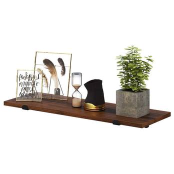 Nástenné police PEASY hnedá, set 2 ks 3