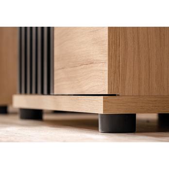 Komoda na topánky PEDRO dub/čierna/béžová 6