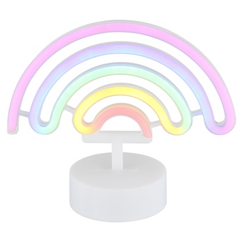 Stolná LED lampa PELANGI biela/viacfarebná 5
