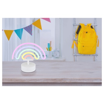 Stolná LED lampa PELANGI biela/viacfarebná 1