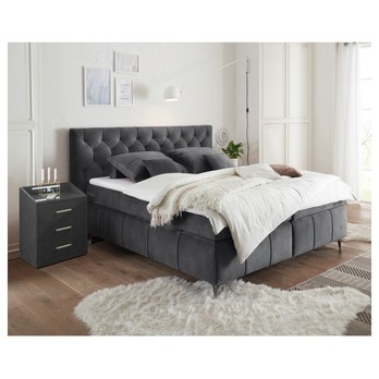 Posteľ boxspring PEMBROKE 8 antracitová, 180x200 cm 1