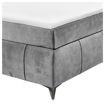 Posteľ boxspring PEMBROKE 8 svetlosivá, 180x200 cm 4