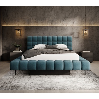 Posteľ s roštom PENNA 3 modrá, 140x200 cm 4