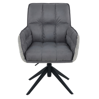 Jedálenská stolička PEREA II tmavosivá/sivá 1