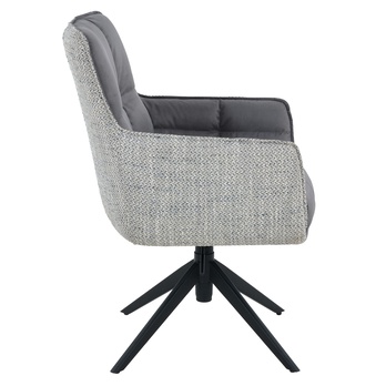 Jedálenská stolička PEREA II tmavosivá/sivá 5