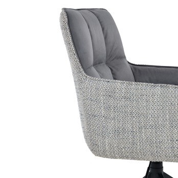 Jedálenská stolička PEREA II tmavosivá/sivá 6