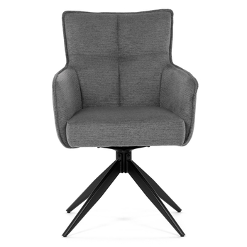 Jedálenská stolička PERNA sivá/čierna 1