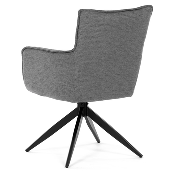 Jedálenská stolička PERNA sivá/čierna 4