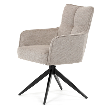 Jedálenská stolička PERNA béžová/čierna 2