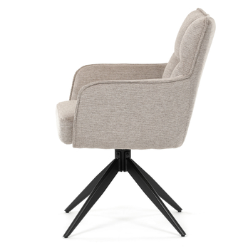 Jedálenská stolička PERNA béžová/čierna 3