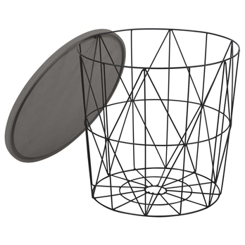 Prístavný stolík PERSEFONA čierna/sivá 1