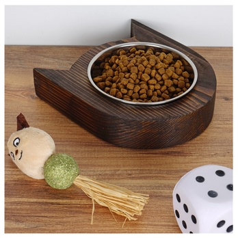 Miska pre domáce zviera PET 2 smrek/nehrdzavejúca oceľ 1