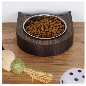 Miska pre domáce zviera PET 2 smrek/nehrdzavejúca oceľ 3