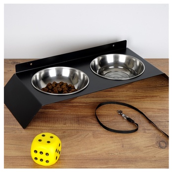 Sada misiek pre domáce zviera PET 5 čierna/nehrdzavejúca oceľ 6