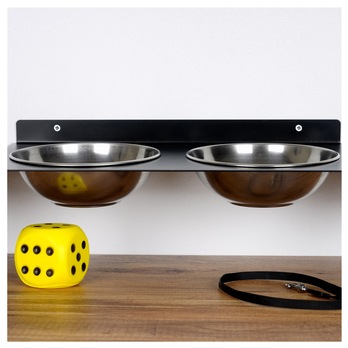 Sada misiek pre domáce zviera PET 5 čierna/nehrdzavejúca oceľ 7