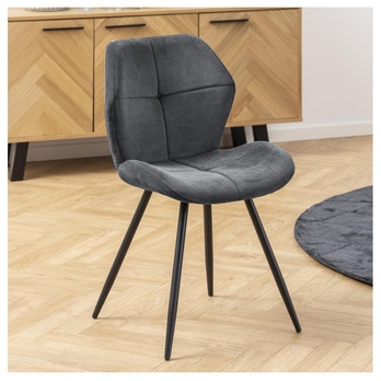 Jedálenská stolička PETRI antracitová 1