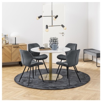 Jedálenská stolička PETRI antracitová 2