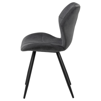 Jedálenská stolička PETRI antracitová 4