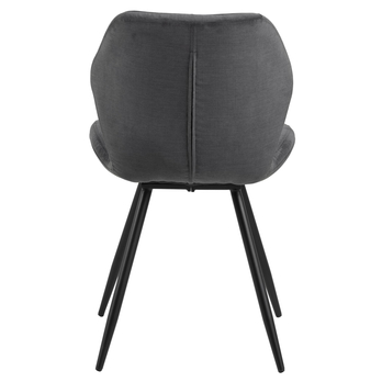 Jedálenská stolička PETRI antracitová 5