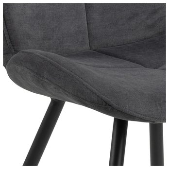 Jedálenská stolička PETRI antracitová 6