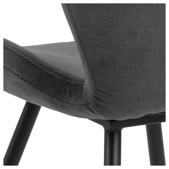 Jedálenská stolička PETRI antracitová 7