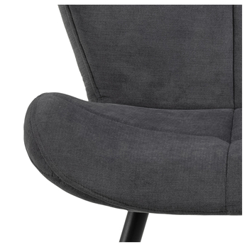 Jedálenská stolička PETRI antracitová 8