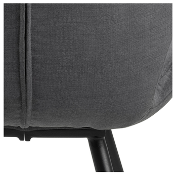 Jedálenská stolička PETRI antracitová 9