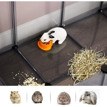 Ohrádka pre domáce zvieratá PETS sivá 2