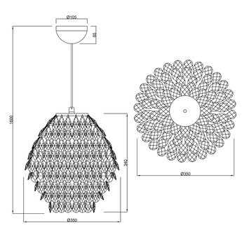 Závesné svietidlo PETTY chróm/priehľadná 2