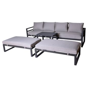 Záhradná zostava PETULA sivá 2